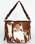 American Darling ADBGD160B Bucket Hair On Genuine Leather women bag western handbag purse