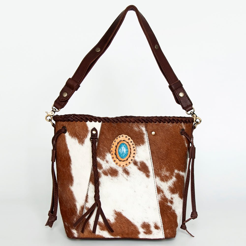 American Darling Bucket Full Grain Genuine Leather Western Women Bag Handbag Purse | Travel Bags College Casual