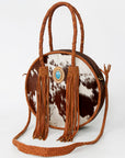 American Darling ADBGD161 Tote Hair-On Genuine Leather Women Bag Western Handbag Purse