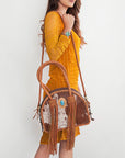 American Darling ADBGD162B Tote Hair On Genuine Leather women bag western handbag purse