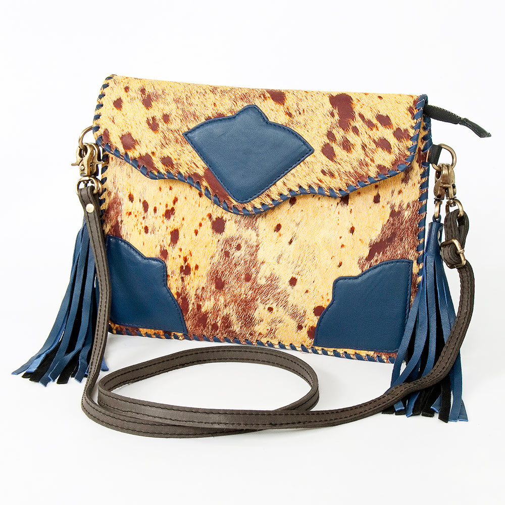 American Darling Hair On Genuine Leather Women Bag Western Handbag Purse