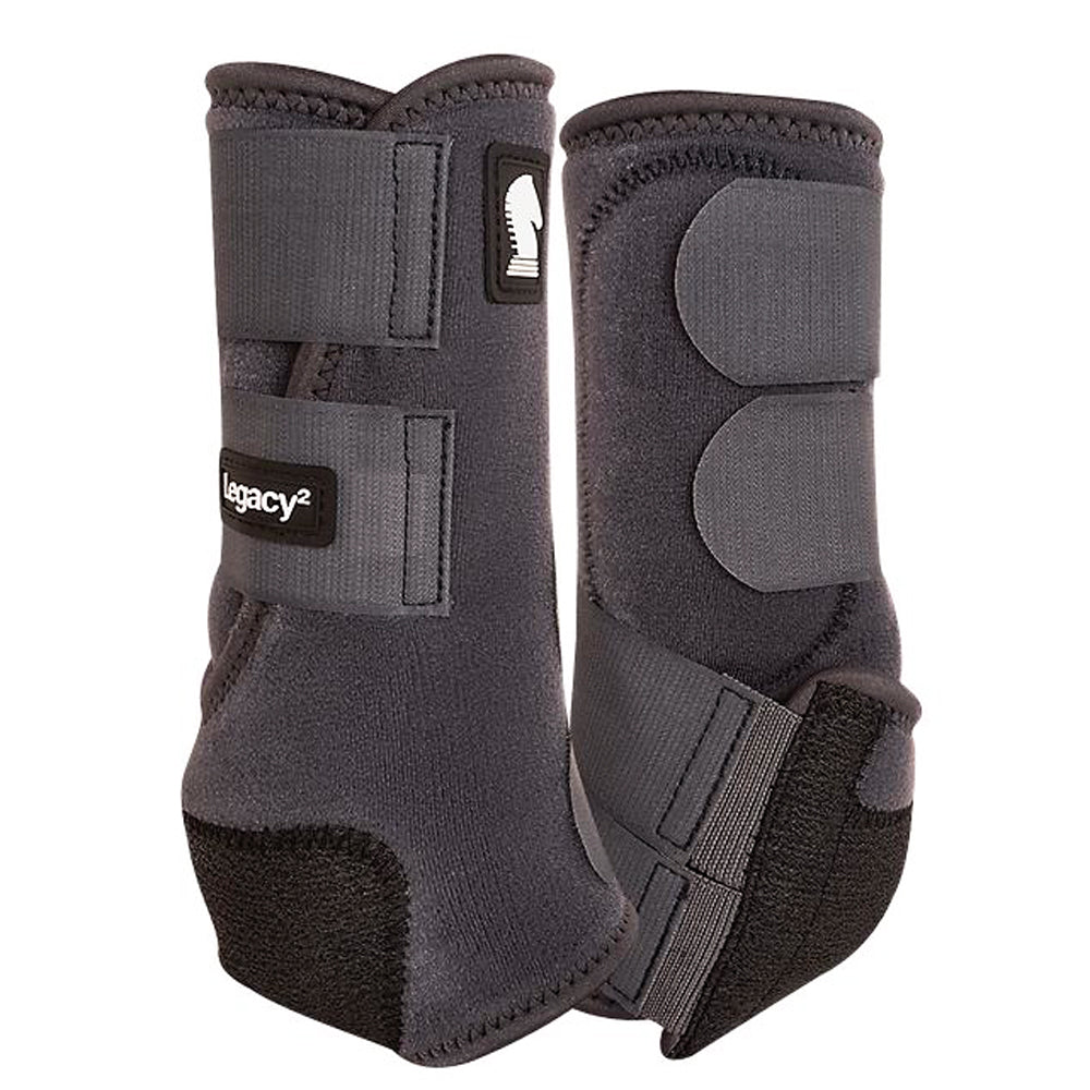 Classic Equine Lightweight Legacy2 Front Sports Horse Boots Charcoal
