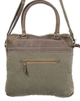 OHLAY KB108 TOTE Upcycled Wool Upcycled Canvas Genuine Leather women bag western handbag purse