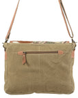 OHLAY KB125 Cross Body Upcycled Wool Upcycled Canvas Hair-On Genuine Leather women bag western handbag purse