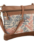 OHLAY KB130 Cross Body Upcycled Wool Upcycled Canvas Hair-On Genuine Leather women bag western handbag purse