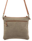 OHLAY KB130 Cross Body Upcycled Wool Upcycled Canvas Hair-On Genuine Leather women bag western handbag purse