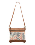 OHLAY KB130 Cross Body Upcycled Wool Upcycled Canvas Hair-On Genuine Leather women bag western handbag purse