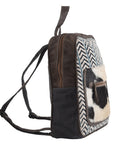OHLAY KB143 Backpack Upcycled Canvas Hair-On Genuine Leather women bag western handbag purse