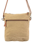 OHLAY KB146 Cross Body Upcycled Wool Upcycled Canvas Hair-On Genuine Leather women bag western handbag purse