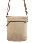 OHLAY MESSENGER Upcycled Canvas  Genuine Leather women bag western handbag purse