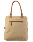 OHLAY KB155 TOTE Upcycled Wool Upcycled Canvas Genuine Leather women bag western handbag purse