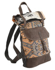 OHLAY KB166 Backpack Upcycled Canvas Hair-On Genuine Leather women bag western handbag purse