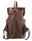 OHLAY KB177 Backpack Upcycled Canvas Hair-On Genuine Leather women bag western handbag purse