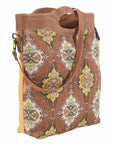 OHLAY KB181 Cross Body Upcycled Wool Upcycled Canvas Genuine Leather women bag western handbag purse
