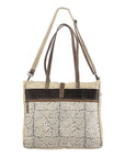 OHLAY KB183 TOTE Upcycled Wool Upcycled Canvas Genuine Leather women bag western handbag purse