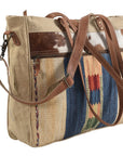 OHLAY KB184 TOTE Upcycled Wool Upcycled Canvas Hair-on Genuine Leather women bag western handbag purse