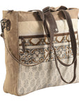 OHLAY KB185 TOTE Upcycled Wool Upcycled Canvas Hair-on Genuine Leather women bag western handbag purse