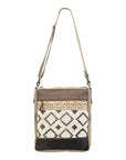 OHLAY MESSENGER Upcycled Wool Upcycled Canvas  Genuine Leather women bag western handbag purse