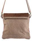 OHLAY KB191 Cross Body Upcycled Wool Upcycled Canvas Hair-On Genuine Leather women bag western handbag purse
