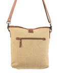 OHLAY MESSENGER Upcycled Wool Upcycled Canvas  Genuine Leather women bag western handbag purse
