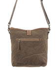 OHLAY MESSENGER Upcycled Wool Upcycled Canvas  Genuine Leather women bag western handbag purse