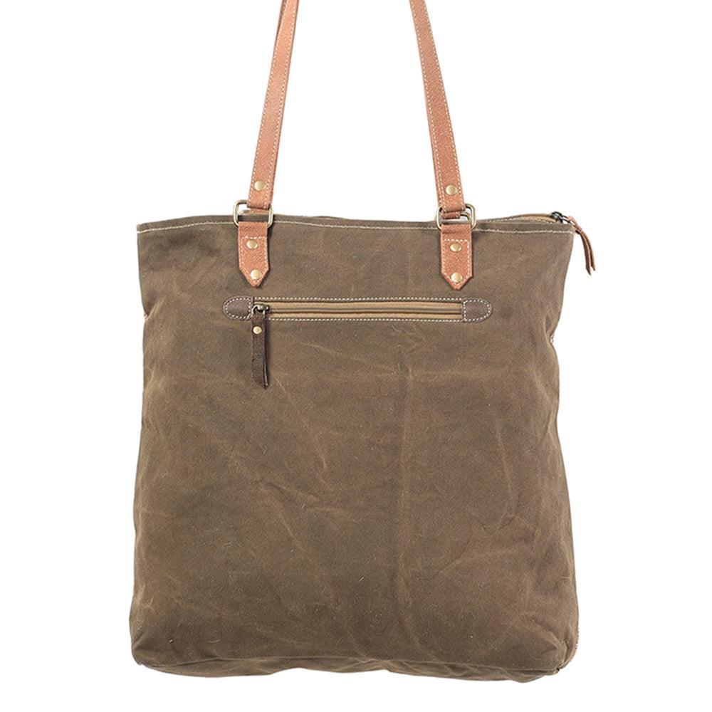 OHLAY KB215 TOTE Upcycled Wool Upcycled Canvas Hair-on Genuine Leather women bag western handbag purse