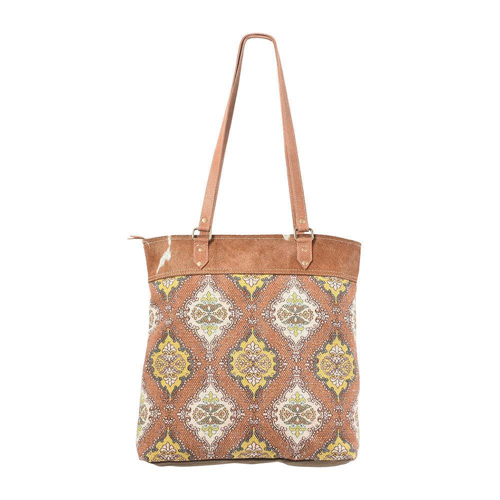 OHLAY KB215 TOTE Upcycled Wool Upcycled Canvas Hair-on Genuine Leather women bag western handbag purse