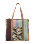 OHLAY KB219 TOTE Upcycled Wool Upcycled Canvas Hair-on Genuine Leather women bag western handbag purse