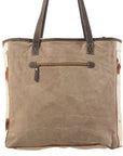 OHLAY KB220 TOTE Upcycled Wool Upcycled Canvas Hair-on Genuine Leather women bag western handbag purse