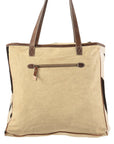 OHLAY KB221 TOTE Upcycled Wool Upcycled Canvas Hair-on Genuine Leather women bag western handbag purse
