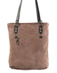 OHLAY KB226 TOTE Upcycled Canvas Genuine Leather women bag western handbag purse