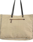 OHLAY KB230 TOTE Upcycled Wool Upcycled Canvas Hair-on Genuine Leather women bag western handbag purse
