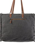 OHLAY KB231 TOTE Upcycled Wool Canvas Embossed Hair-on Genuine Leather women bag western handbag purse
