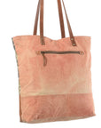 OHLAY KB240 TOTE Upcycled Wool Canvas Genuine Leather women bag western handbag purse