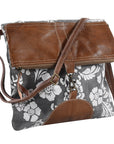 OHLAY Cross Body Upcycled Canvas Genuine Leather Women's Bag Western Handbag Purse | Womens Handbags Belt for Women Summer