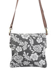 OHLAY Cross Body Upcycled Canvas Genuine Leather Women's Bag Western Handbag Purse | Womens Handbags Belt for Women Summer