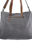 OHLAY KB248 TOTE Upcycled Wool Upcycled Canvas Genuine Leather women bag western handbag purse