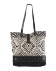 OHLAY KB256 TOTE Upcycled Wool Upcycled Canvas Genuine Leather women bag western handbag purse
