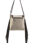 OHLAY MESSENGER Upcycled Wool Upcycled Canvas Hair-on Genuine Leather women bag western handbag purse