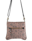 OHLAY KB263 Cross Body Upcycled Canvas Hair-On Genuine Leather women bag western handbag purse
