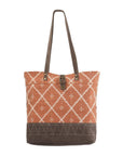 OHLAY KB284 TOTE Upcycled Wool Upcycled Canvas Genuine Leather women bag western handbag purse