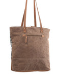 OHLAY KB285 TOTE Upcycled Wool Canvas Genuine Leather women bag western handbag purse