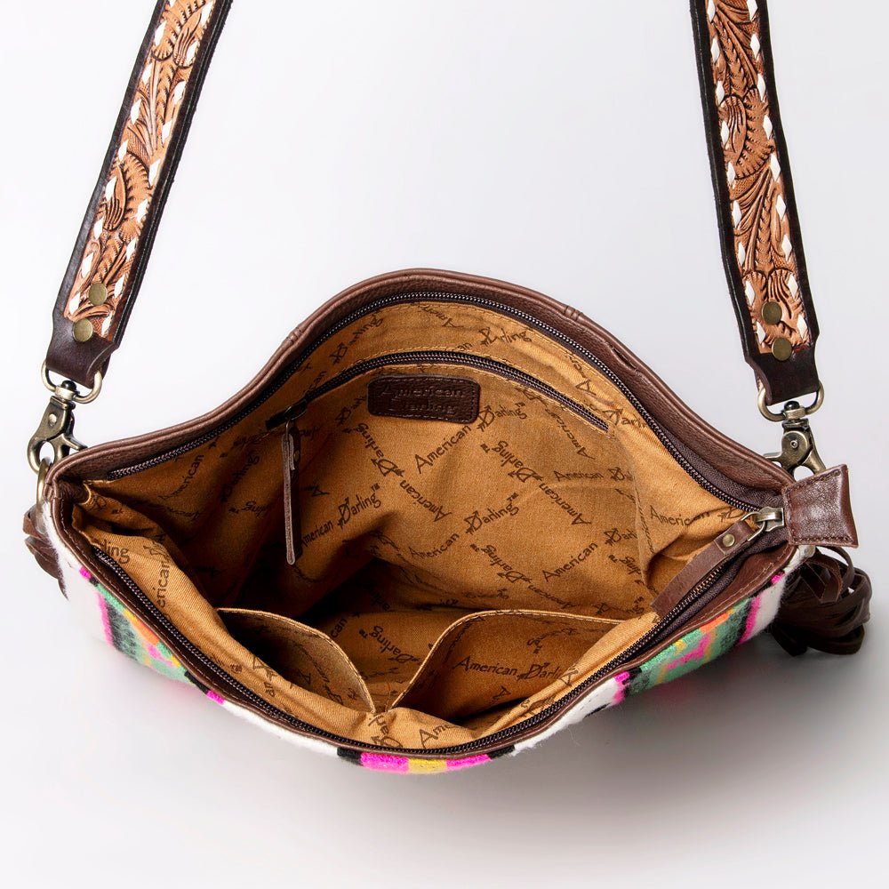 American Darling Messenger Saddle Blanket Genuine Leather women bag western handbag purse