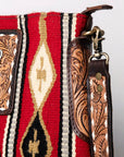 American Darling Messenger Saddle Blanket Genuine Leather Women Bag Western Handbag Purse