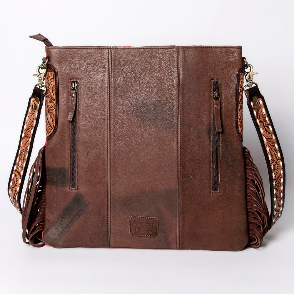 American Darling Large Crossbody Hand Tooled Saddle Blanket Genuine Leather women bag western handbag purse