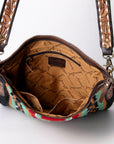 American Darling Large Crossbody Hand Tooled Saddle Blanket Genuine Leather women bag western handbag purse