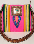 American Darling ADBGA271C Large Crossbody Hand Tooled Saddle Blanket Genuine Leather women bag western handbag purse