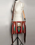 American Darling Large Crossbody Hand Tooled Saddle Blanket Genuine Leather women bag western handbag purse