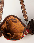 American Darling Large Crossbody Hand Tooled Saddle Blanket Genuine Leather women bag western handbag purse