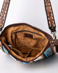 American Darling ADBGA273A Large Crossbody Hand Tooled Saddle Blanket Genuine Leather Women Bag Western Handbag Purse